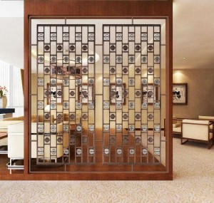 PVD Black Golden Rose Color Design Modern Style Aluminum/Stainless Steel Material  Decoration Partition Divider
