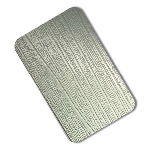 wooden pattern sliver matt Embossed Stainless Steel Sheet