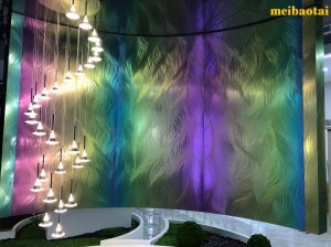 New Style rainbow color laser pattern Stainless steel color sheet decoration hotel, wall