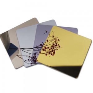 PVD Gold Color Coating SS 304 Stainless Steel Sheet 1219x2438mm 0.65mm Thk Decorative Sheet