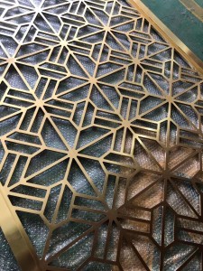 Interior Decorative Stainless Steel Laser Cutting Room Divider