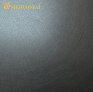 وائبريشن آرائشي ڌاتو لگزري پليٽ چار فوٽ 0.75mm 304 اسٽينلیس سٹیل شيٽ