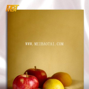 Gold colored 201, 304, 316, 430 stainless steel sheet