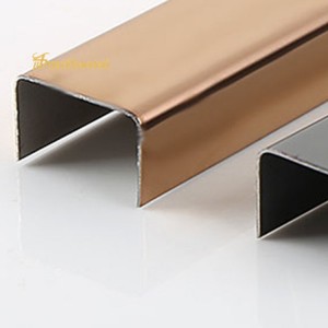 Metal SS U Tile Trim 304 Stainless Steel U Profiles