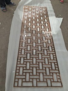 Laser Cutting Stainless Steel Folding Screen Decoration Partiton Divider for Room