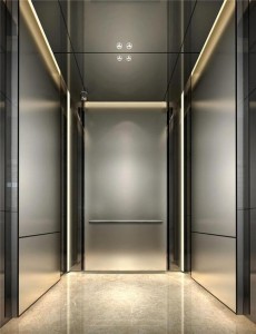Hairline Stainless Steel Hospital Passenger Elevator