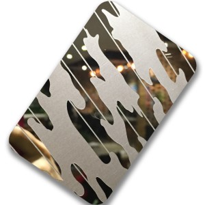 High Quality 304 Stainless Steel Sheet 4ft*8ft 0.75mm Super Mirror Etching Design Interior Luxury Wall Decorative Plate for Hotel Building