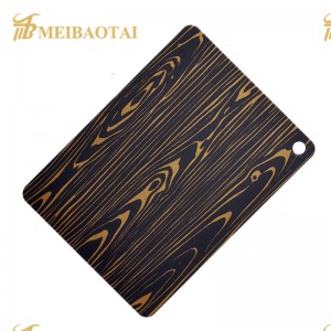 Etched Stainless Steel Pattern Design Decorative Sheet