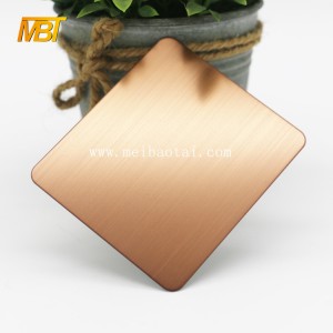 Bronze Color Embossed Stainless Steel Sheet