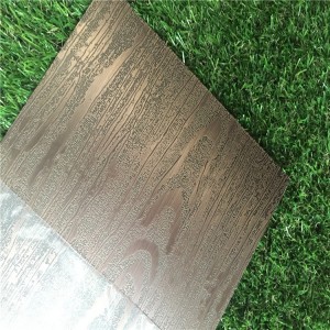 3d wooden embossed stainless steel punched metal sheet