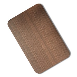 hairline red bronze antique steel sheet