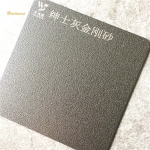 Grey Sandblasted Anti-fingerprint Decorative Stainless Steel Sheet