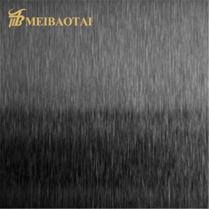 NO.4 Finish Design Grade 201/304 Stainless Steel Plate 0.65mm Thickness Four Feet PVD Color Coating Design Decoration Plate