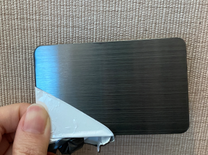 Black Color Hairline Design Plate 1219x2438mm 0.65mm Thickness 201 Stainless Steel Decorative Plate for Wall Kitchen