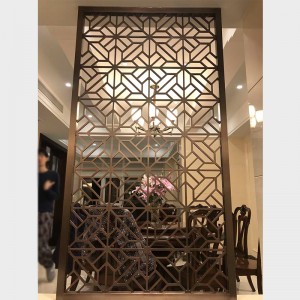 Interior Decoration Partition Laser Cutting Design Customized Size Grade 304 Stainless Steel Material Room Divider Partition