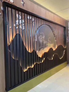 custom screen stainless steel sheet decorative sitting room/ hotel lobby