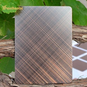 Grade 304 Antique Bronze Finished Decorative Stainless Steel Sheet