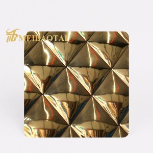 Stamp PVD color coating stainless steel sheet concave-convex feeling is strong