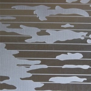 sliver etched stainless اسٽيل جي چادر