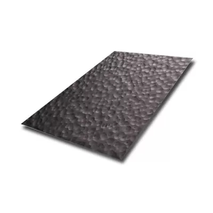 Antique Blackened Irregular Hammered Texture Stainless Steel Sheet