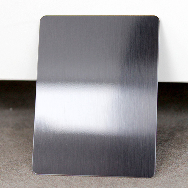 PVD Black Brushed Stainless Steel Decorative Sheet