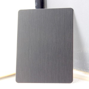 PVD Black Brushed Stainless Steel Decorative Sheet