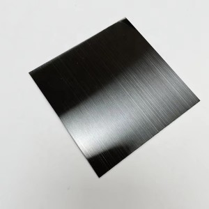 High Quality Black Hairline Stainless Steel Sheet