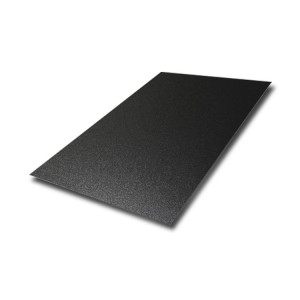 Black Sandblasted Stainless Steel Plate