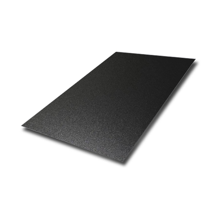 Black Sandblasted Stainless Steel Decorative Sheet