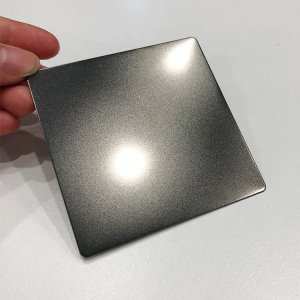 Black Sandblasted Stainless Steel Plate