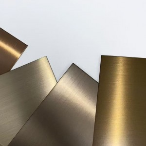 Hairline Finished Stainless Steel Decorative Plate