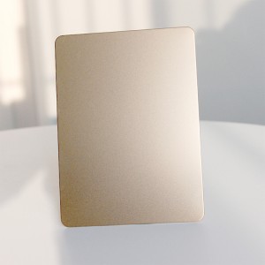 Champagne Gold Sandblasted Metal Stainless Steel Sheet