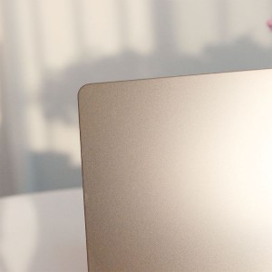 Champagne Gold Sandblasted Metal Stainless Steel Sheet