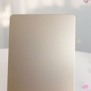 Champagne Gold Sandblasted Metal Stainless Steel Sheet