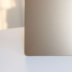 Champagne Gold Sandblasted Metal Stainless Steel Sheet
