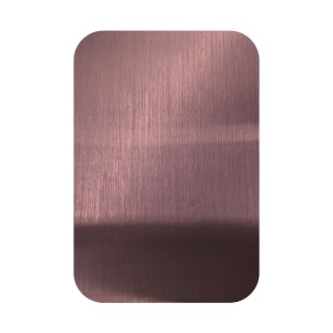 PVD Claret Color Hairline Stainless Steel Sheet