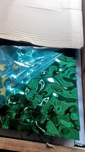 PVD Color Mirror Water Ripple Stainless Steel Plate
