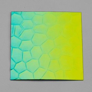 Hammered Concave Jade Green Stainless Steel Sheet