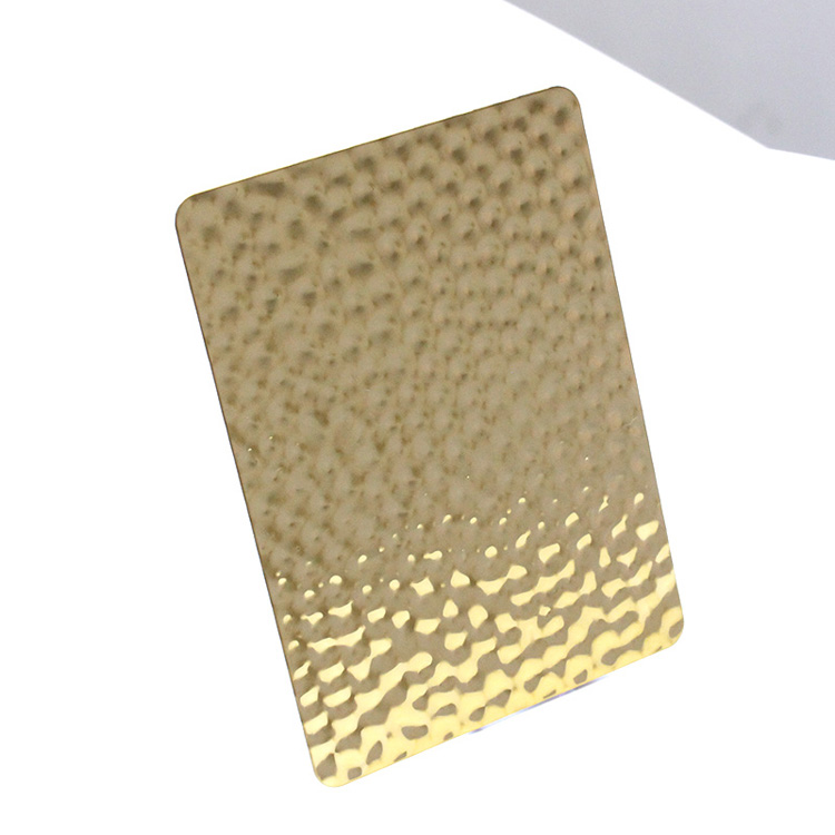 Gold Mirror Honeycomb Design Stamped SS Sheet