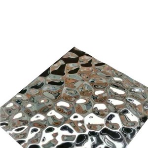 Honeycomb Design Silver Mirror Stamped Stainless Steel Plate