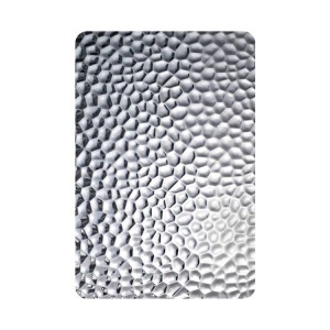 Honeycomb Design Silver Mirror Stamped Stainless Steel Plate