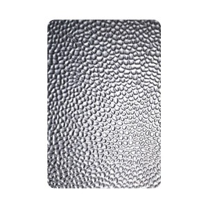 Honeycomb Textured Silver Mirror SS Metal Sheet