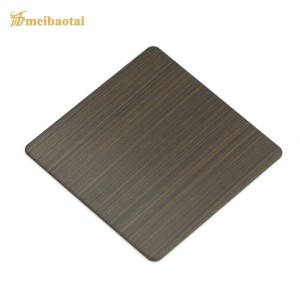 Hairline Finished Stainless Steel Decorative Plate