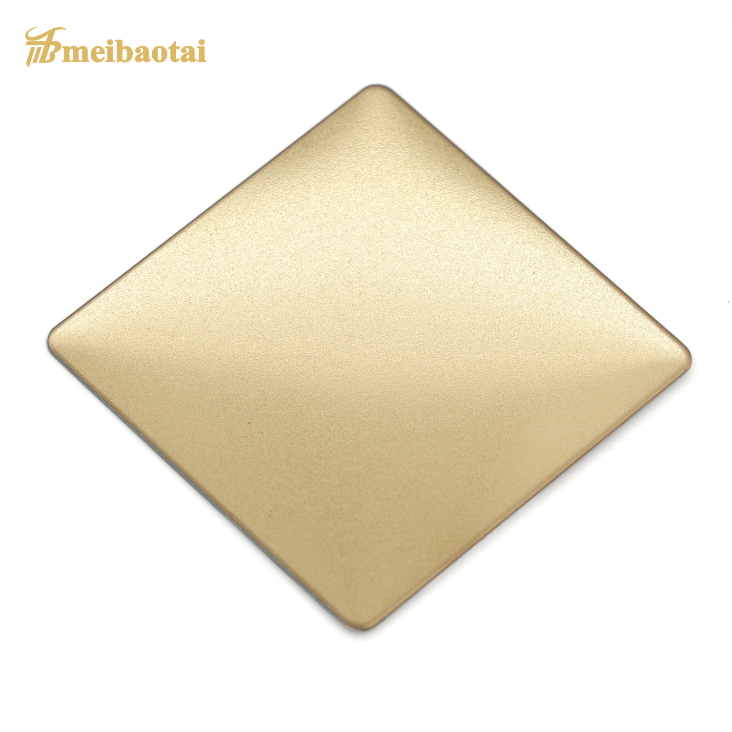 Gold Matte Finished Stainless Steel Plate