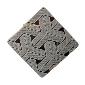 Black Color Etched Stainless Steel Sheet