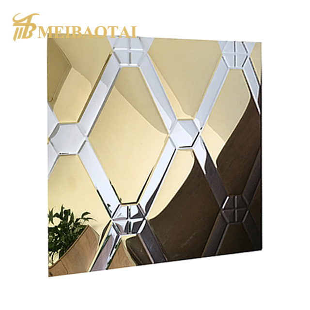 Double Color Stamped Stainless Steel Plate