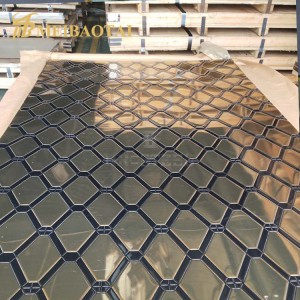 Double Color Stamped Design Counter Top Decorative Sheet