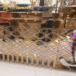 Double Color Stamped Design Stamped Stainless Steel Sheet