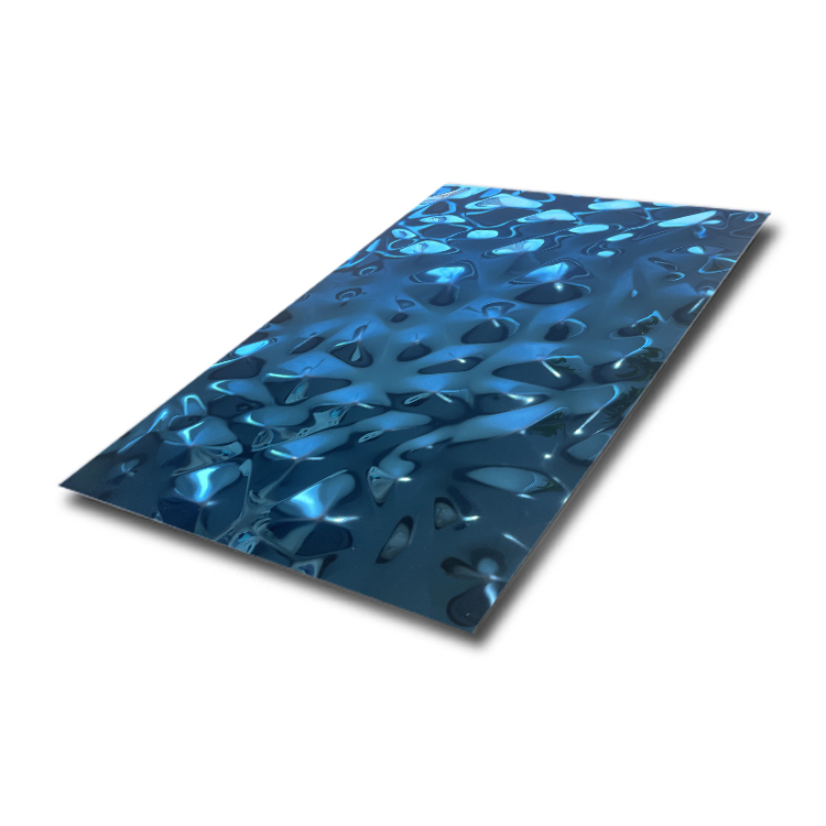PVD Blue Mirror Sheet Metal Stainless Steel Sheet