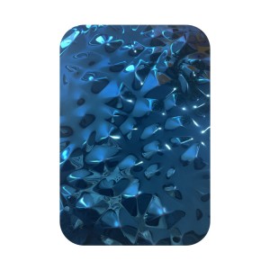 PVD Blue Mirror Stamped Stainless Steel Sheet